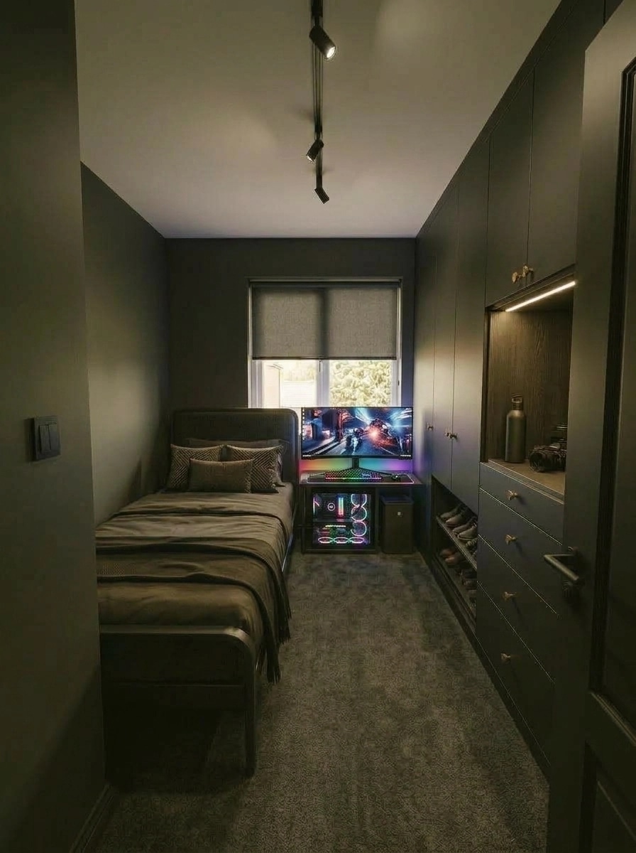 Blacktec Bedroom design — interior photo by GenRoom AI
