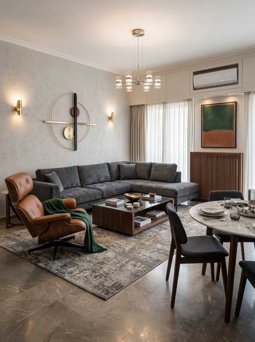 Interior design in Contemporary style — Living Room by GenRoom AI