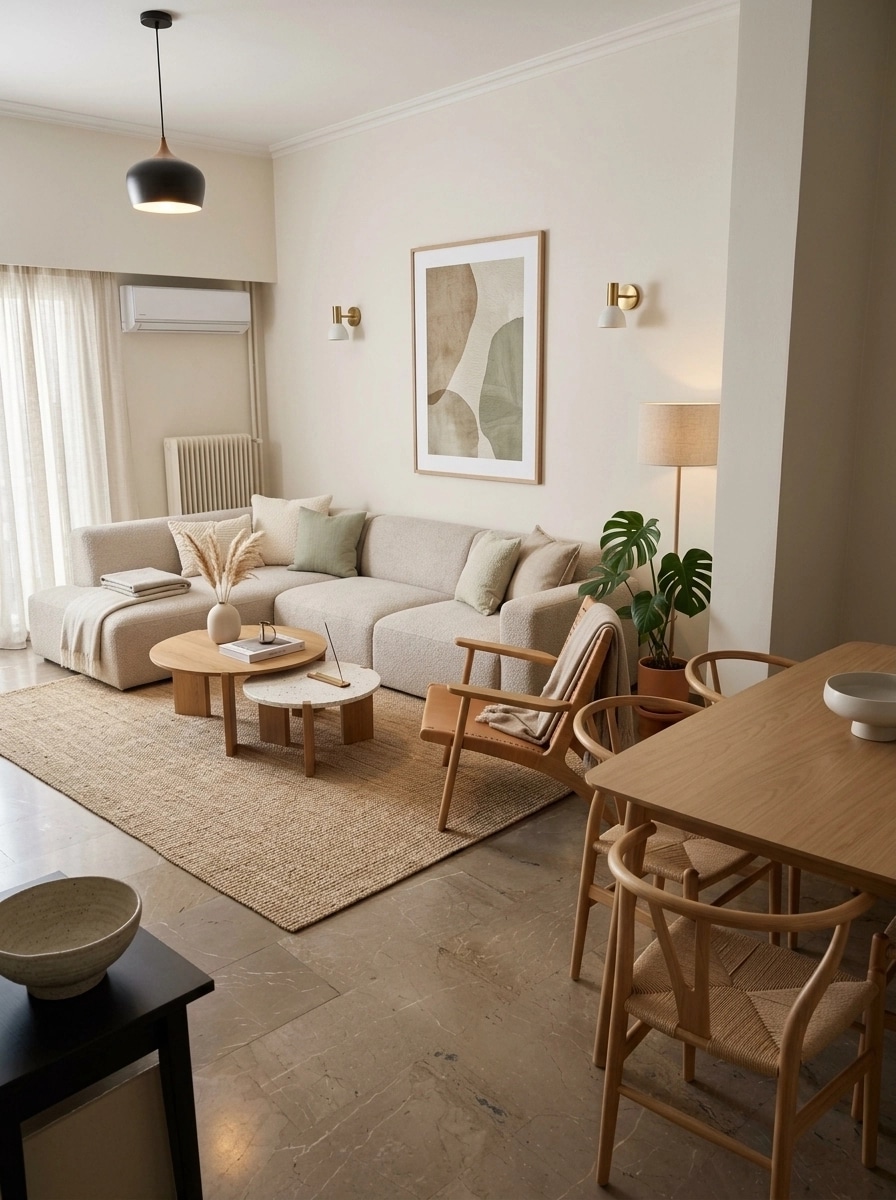Scandinavian Living Room design — interior photo by GenRoom AI