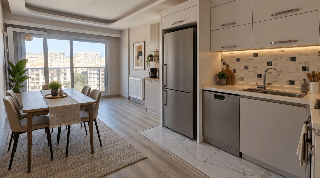 Interior design in Contemporary style — Kitchen by GenRoom AI