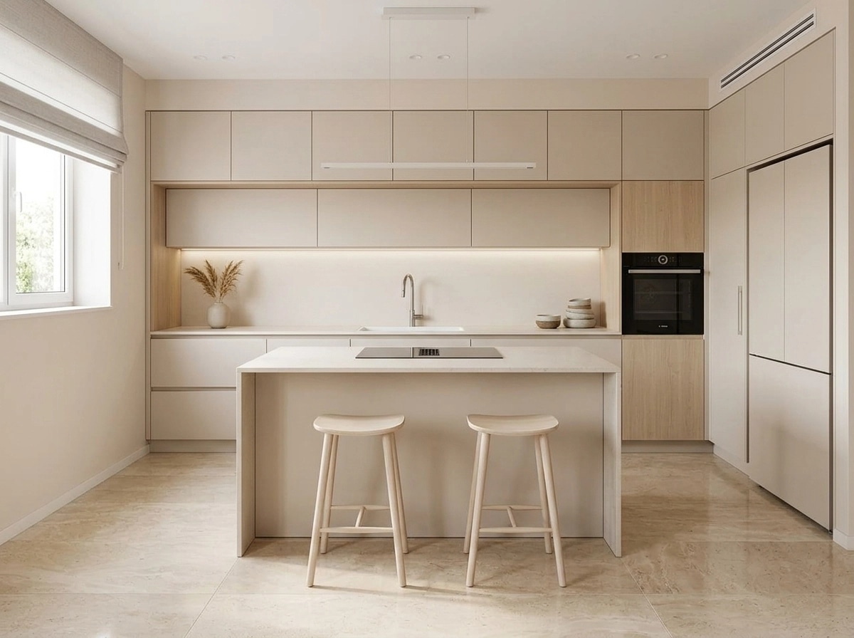 Minimalism Kitchen design — interior photo by GenRoom AI