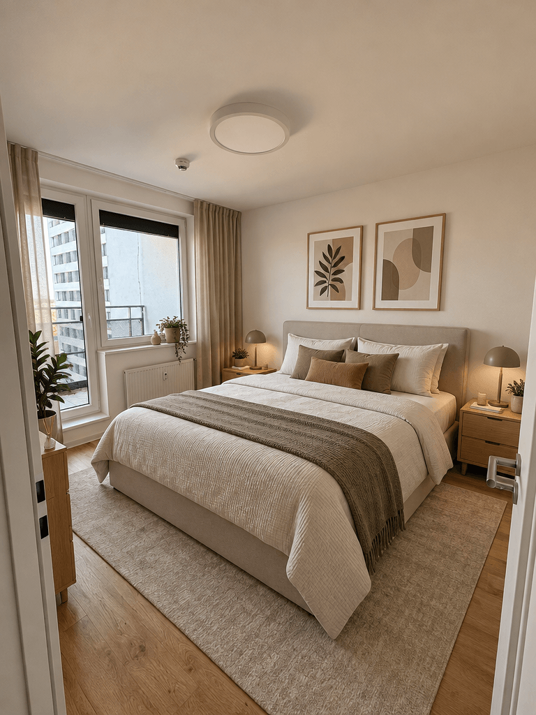 Contemporary Bedroom design — interior photo by GenRoom AI