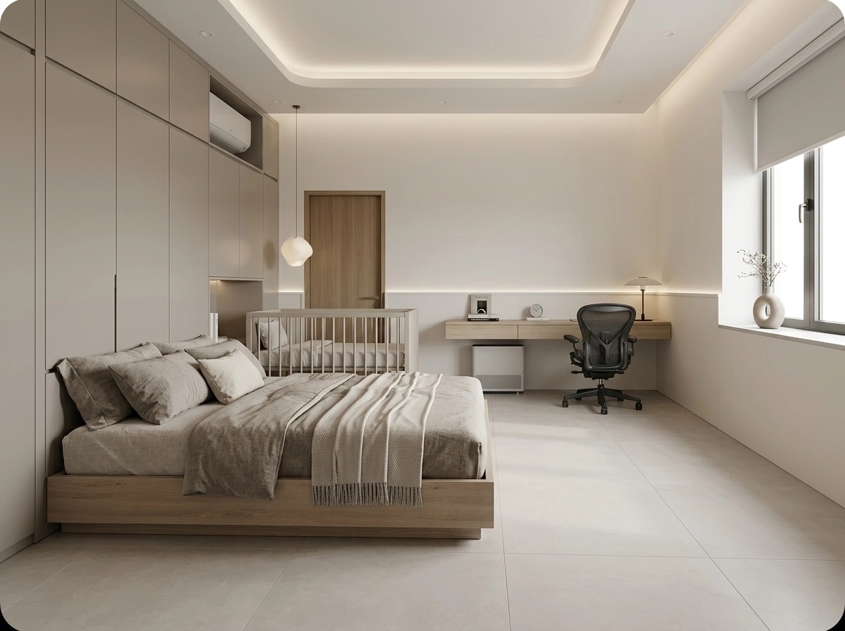 Minimalism Bedroom design — interior photo by GenRoom AI