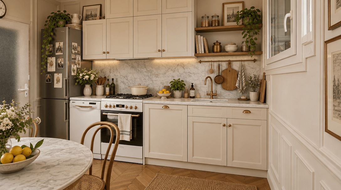 Interior design in French Parisian style — Kitchen by GenRoom AI