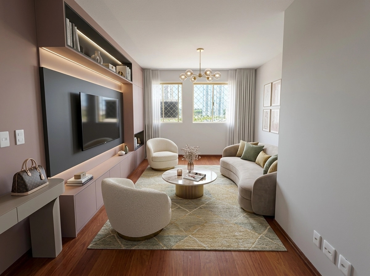 Interior design in Contemporary style — Living Room by GenRoom AI