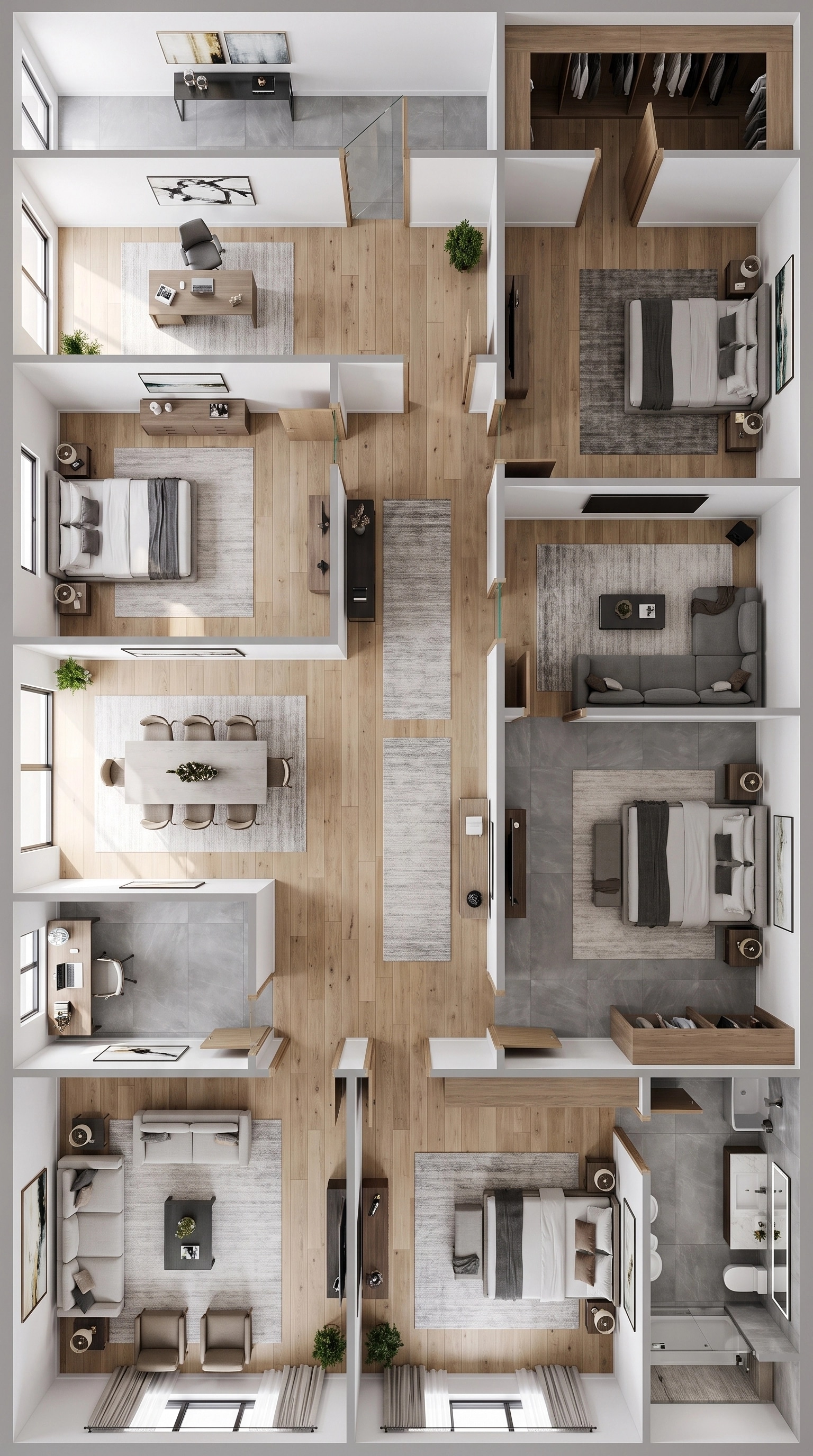 Interior design in Contemporary style — Living Room by GenRoom AI