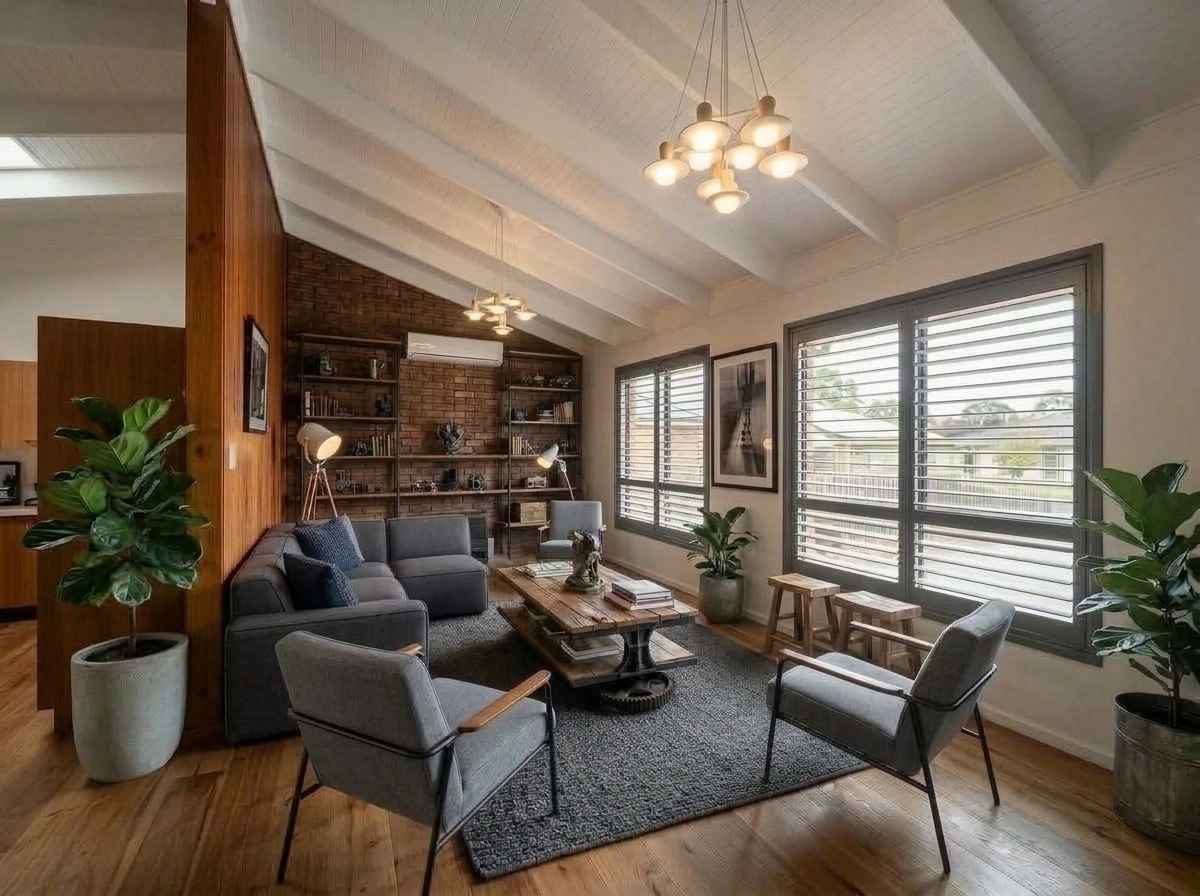 Interior design in Loft / Industrial style — Living Room by GenRoom AI