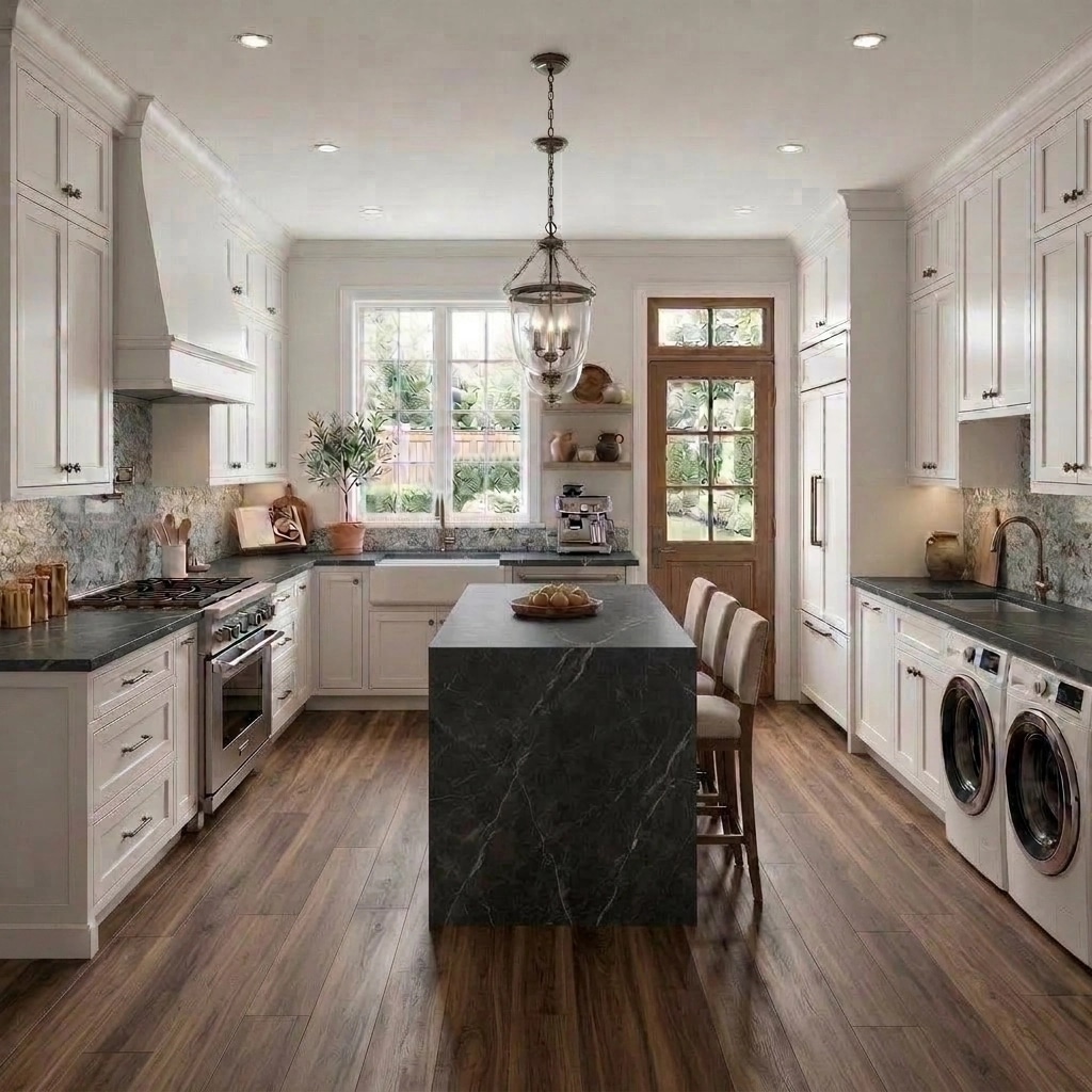 Interior design in Transitional style — Kitchen by GenRoom AI