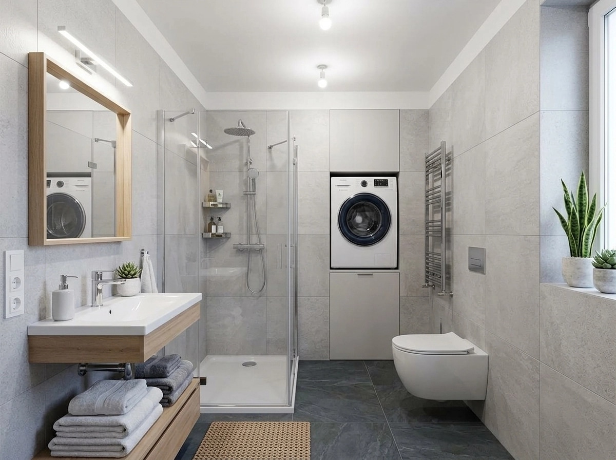 Bathroom interior in no_style style — photo by GenRoom AI