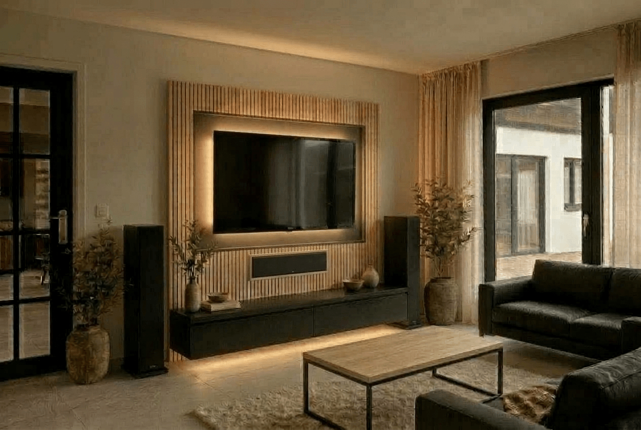 Interior design in Japandi style — Living Room by GenRoom AI