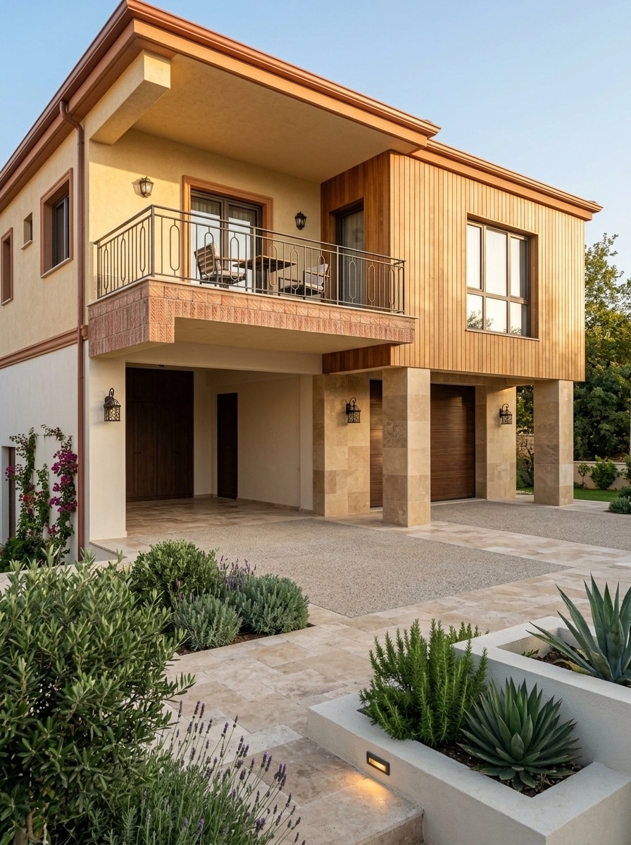 Mediterranean Facade Facade design — facade photo by GenRoom AI
