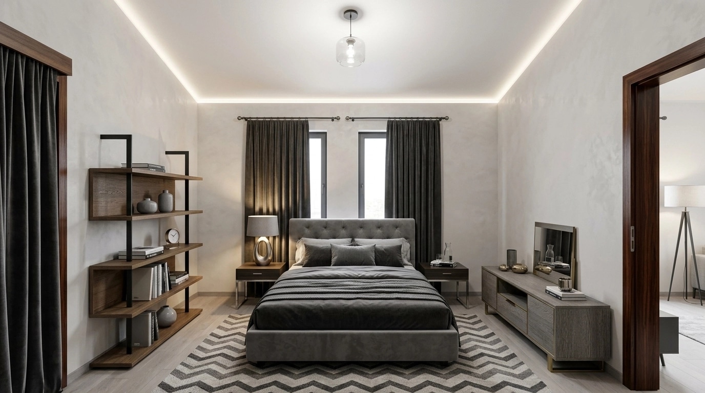 Interior design in Contemporary style — Bedroom by GenRoom AI
