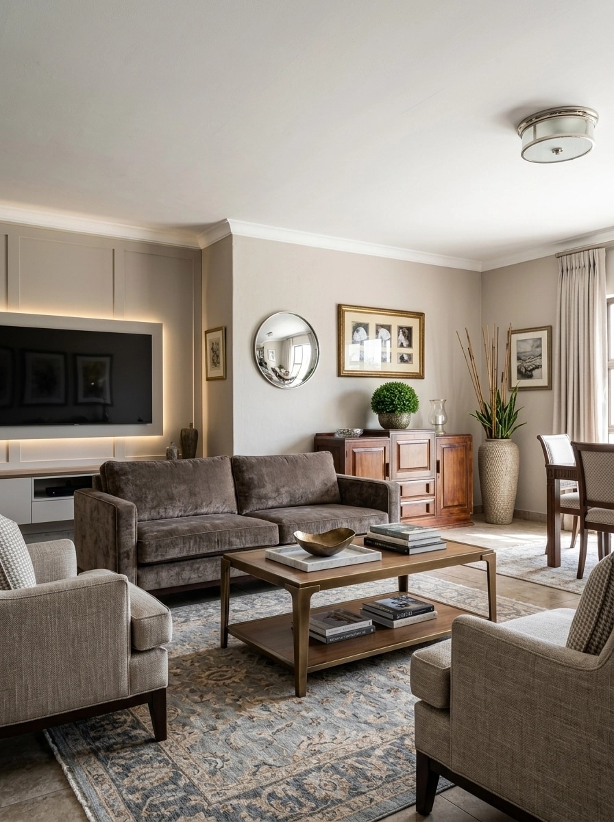 Interior design in Transitional style — Living Room by GenRoom AI