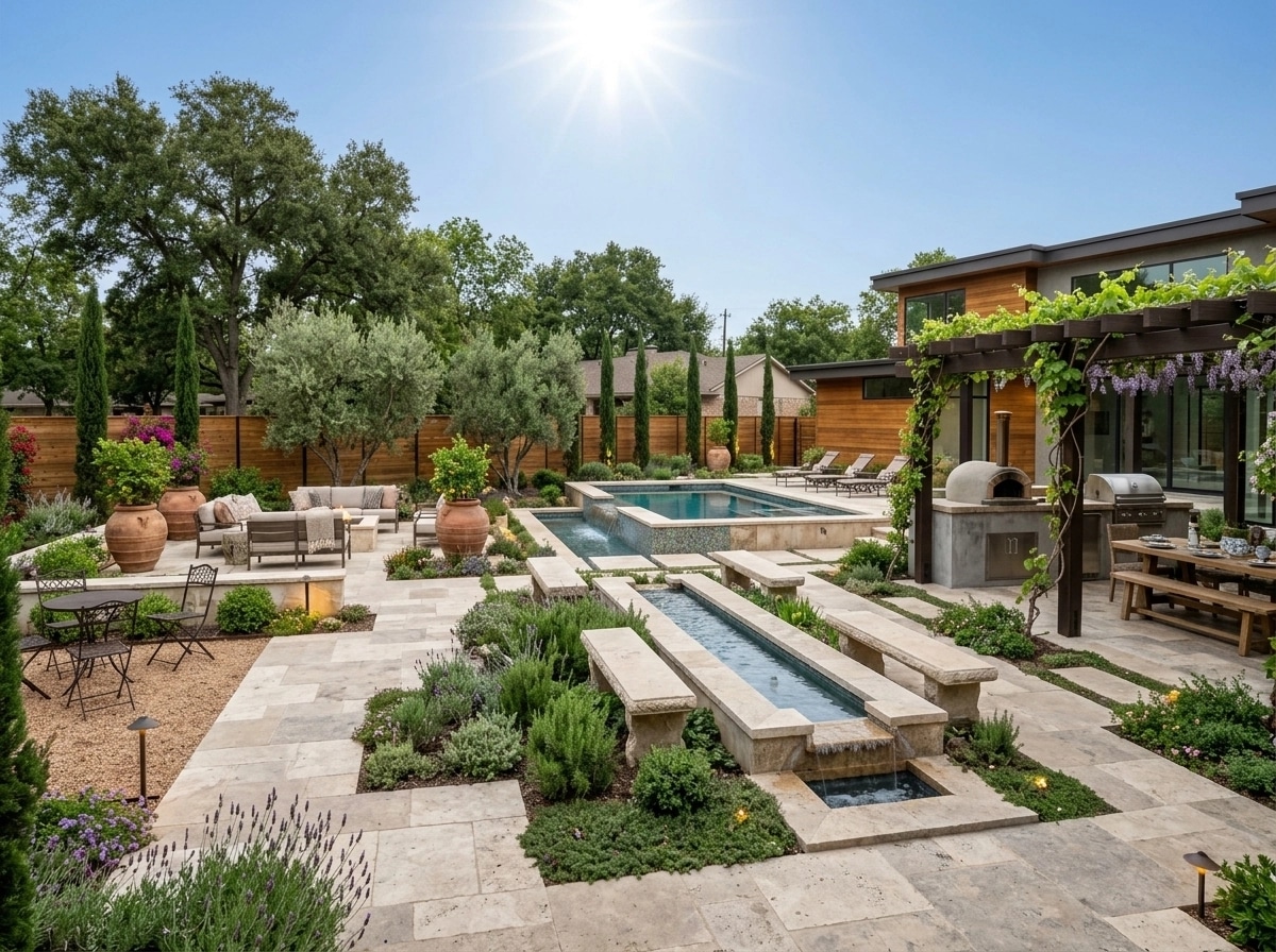 Mediterranean Yard Yard design — yard photo by GenRoom AI