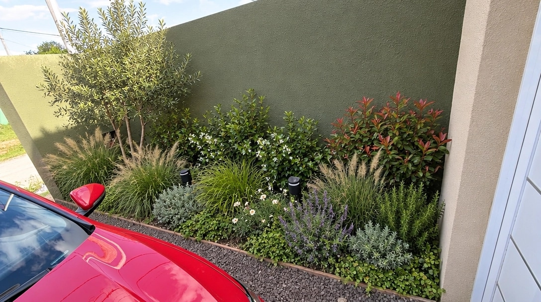 Landscape design in Minimalist Yard style — Yard by GenRoom AI