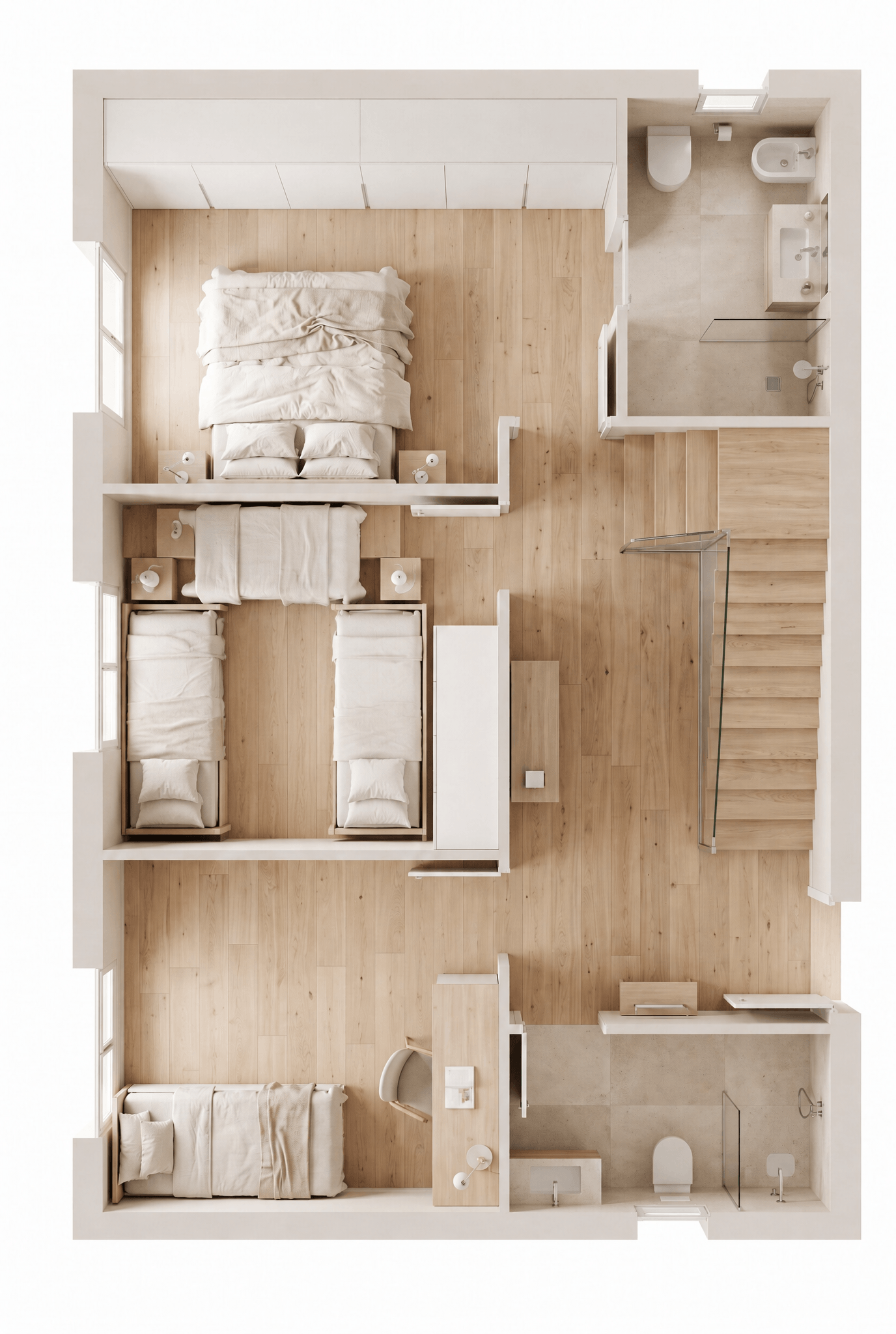 Interior design in Minimalism style — Living Room by GenRoom AI