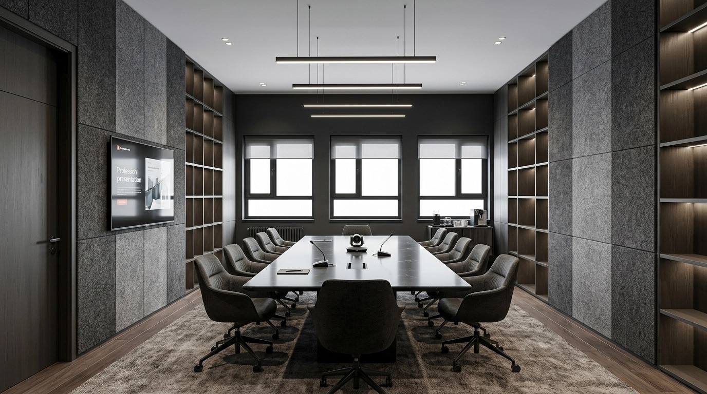Interior design in Contemporary style — meeting_room by GenRoom AI