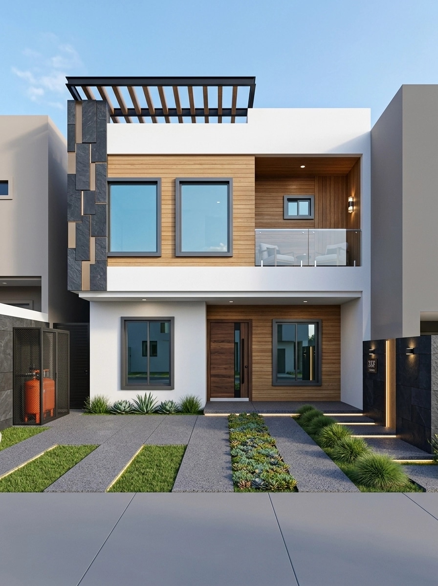 Facade design in Contemporary Facade style — Facade by GenRoom AI