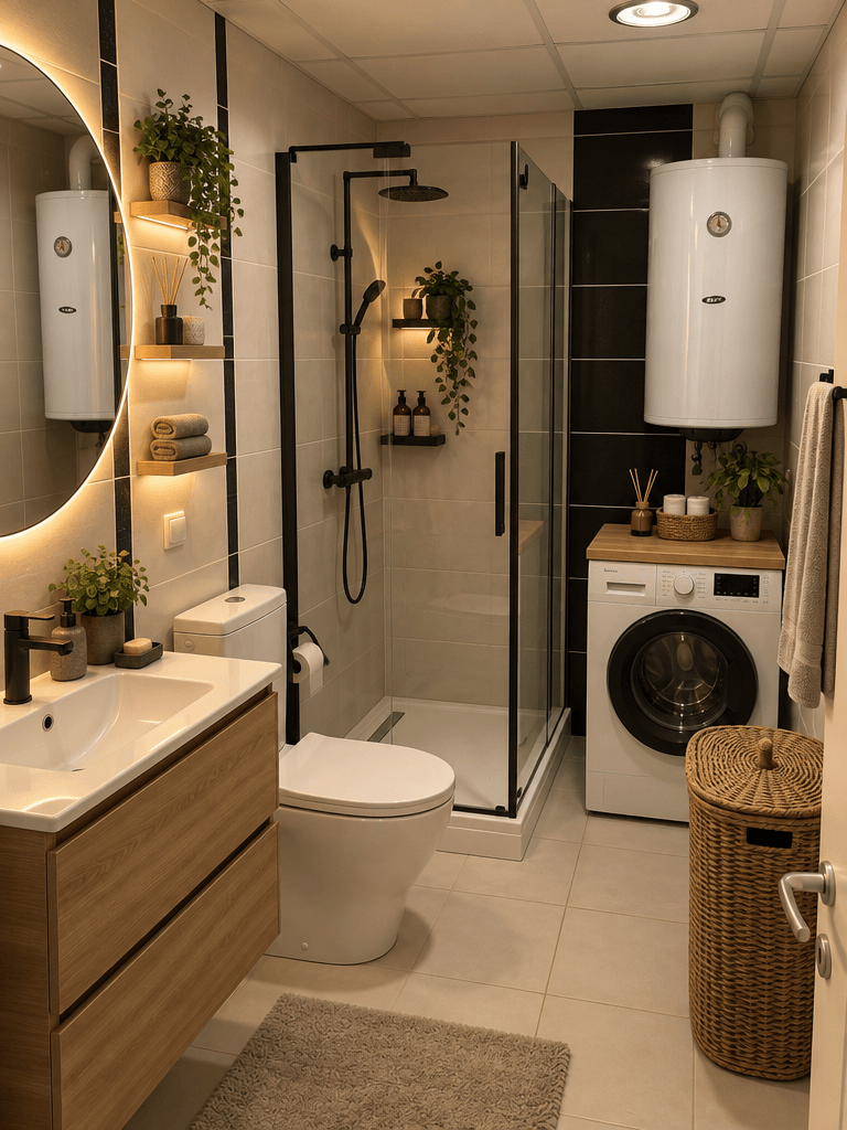Contemporary Bathroom design — interior photo by GenRoom AI