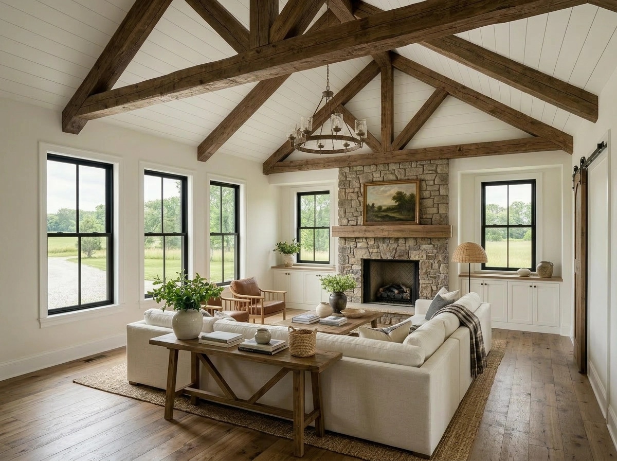 Interior design in Biophilic style — Living Room by GenRoom AI