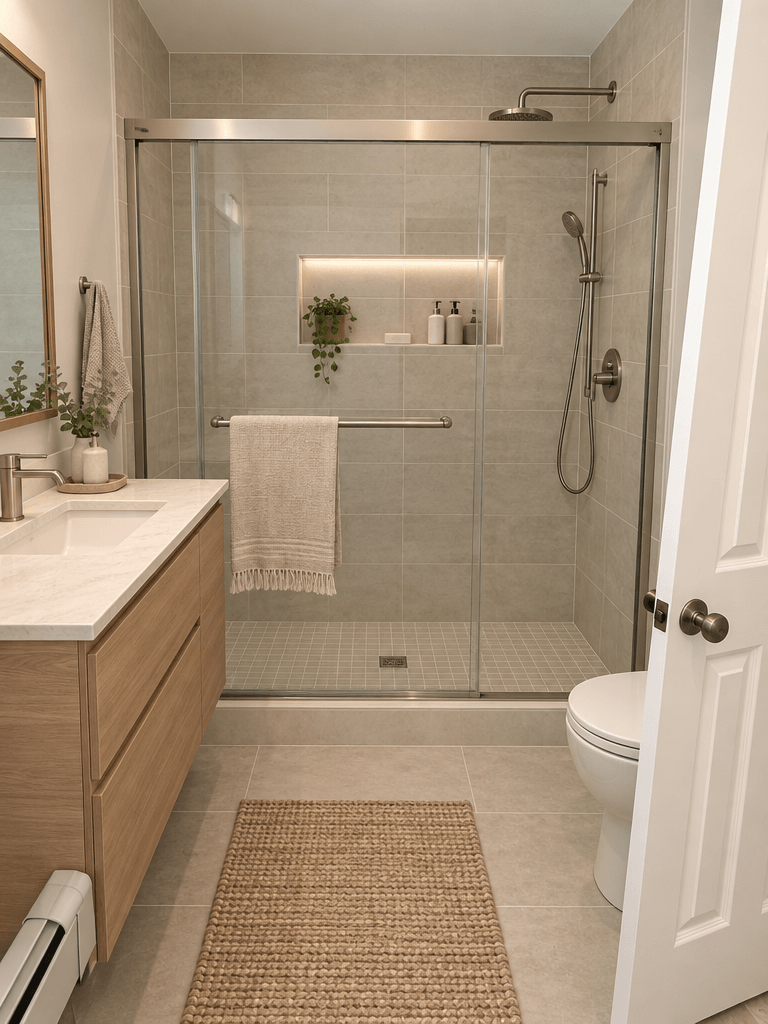 Interior design in Scandinavian style — Bathroom by GenRoom AI