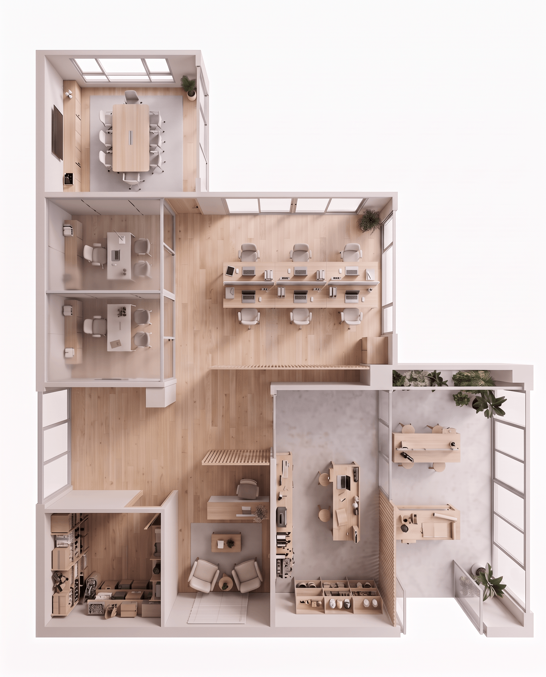 Interior design in Minimalism style — Living Room by GenRoom AI
