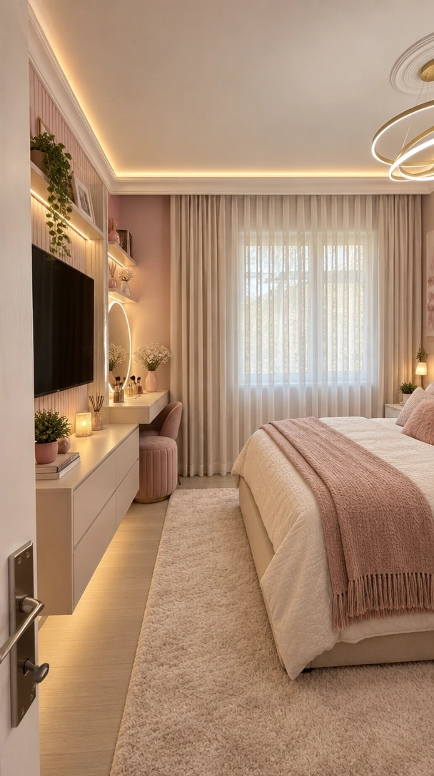 Contemporary Bedroom design — interior photo by GenRoom AI