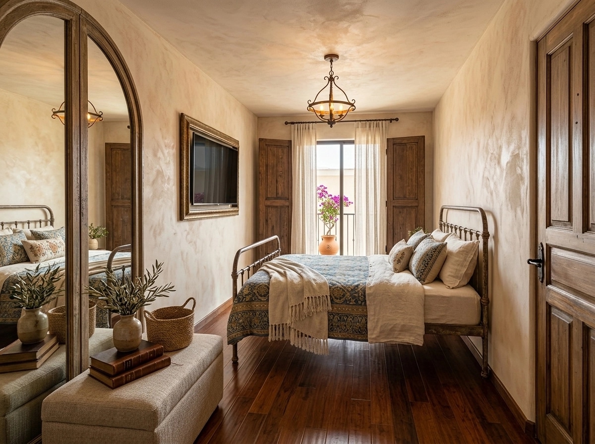 Interior design in Mediterranean style — Bedroom by GenRoom AI