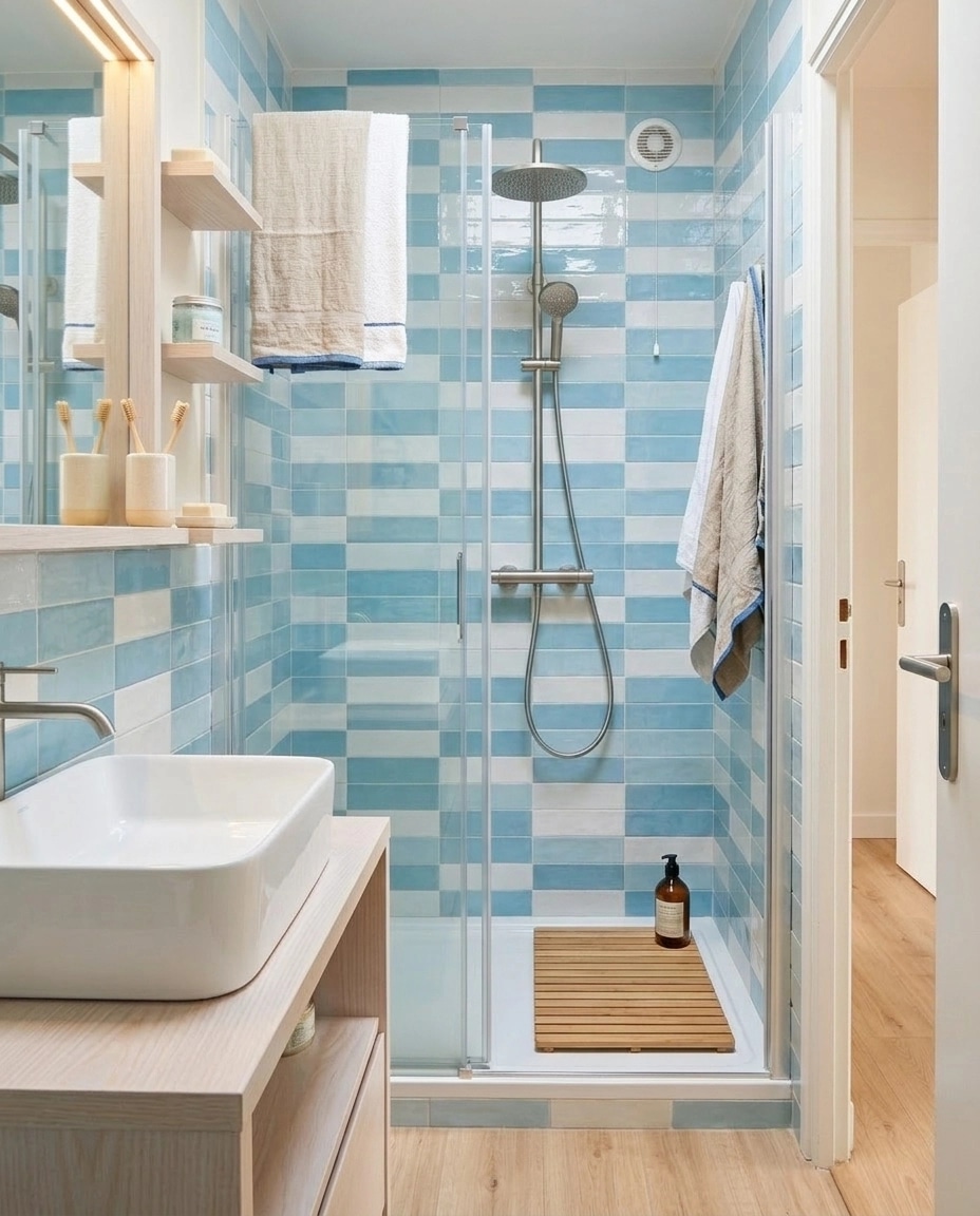 Scandinavian Bathroom design — interior photo by GenRoom AI