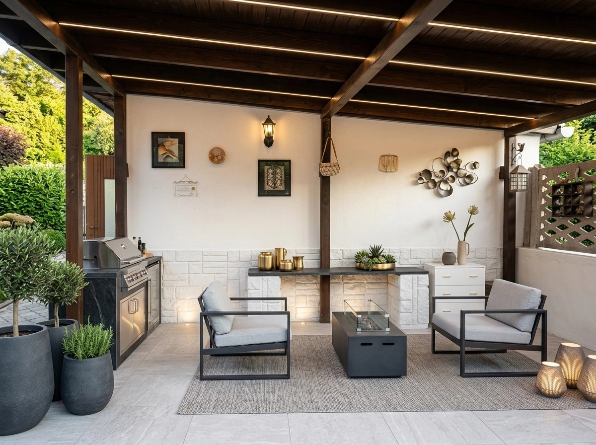 Interior design in Contemporary style — terrace by GenRoom AI