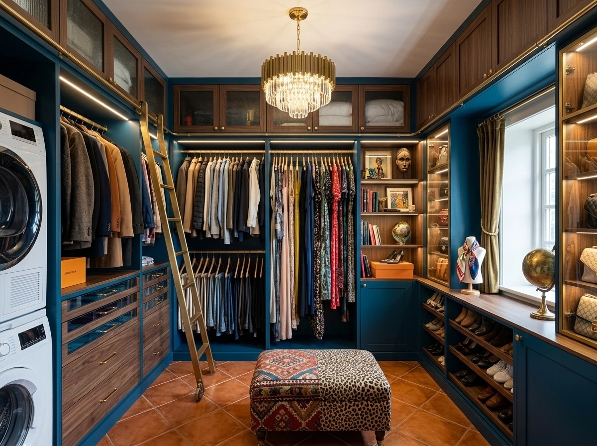Interior design in Eclectic style — wardrobe by GenRoom AI