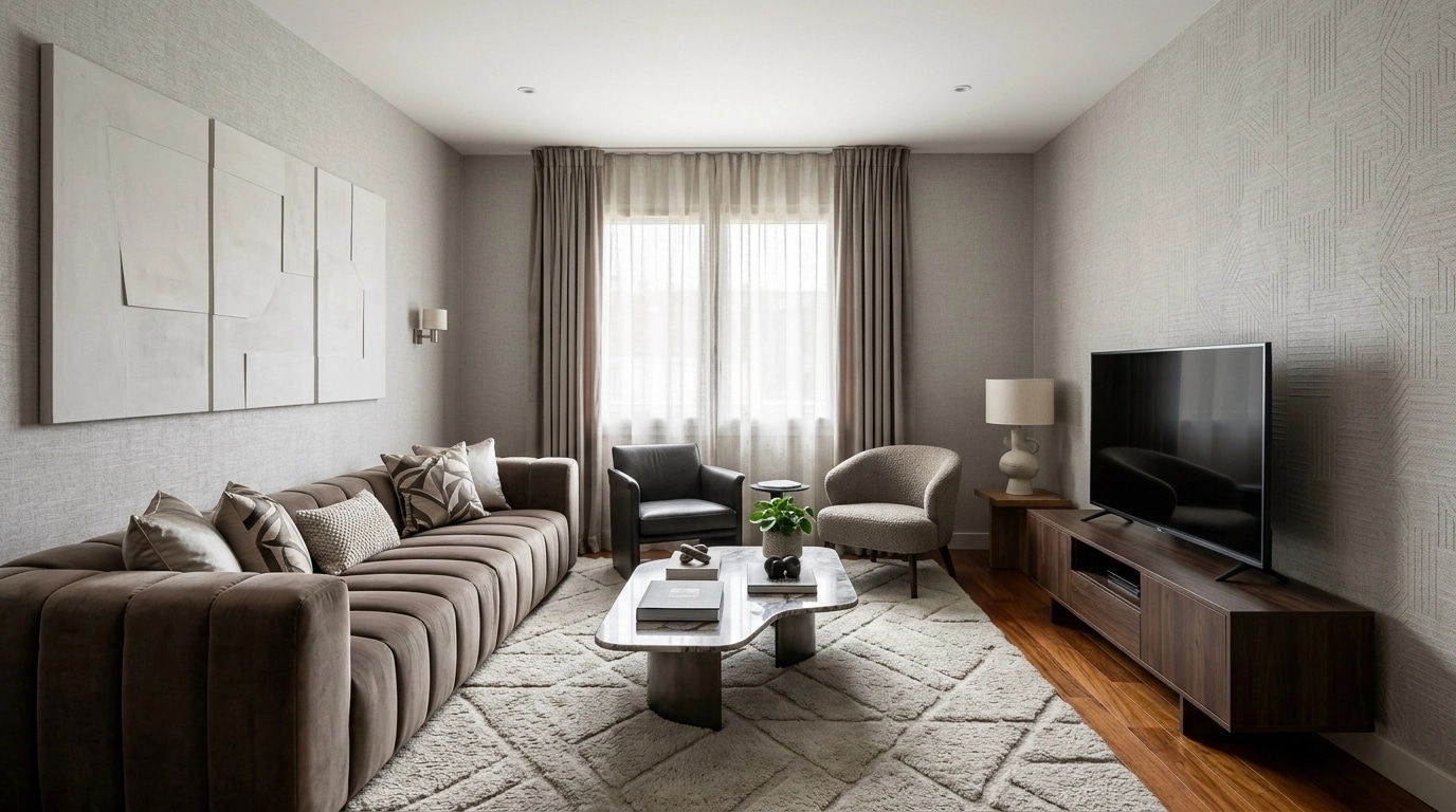 Interior design in Contemporary style — Living Room by GenRoom AI