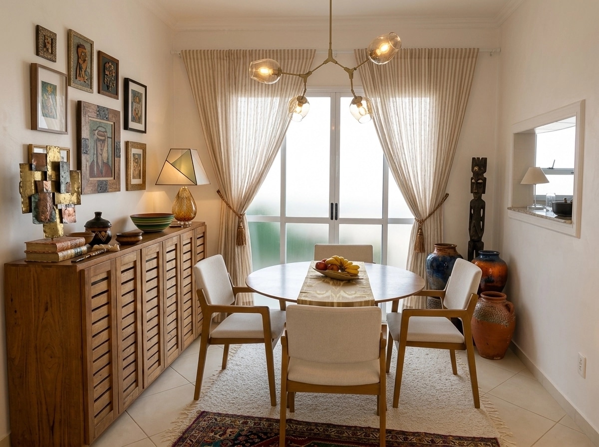 Interior design in Eclectic style — dining_room by GenRoom AI