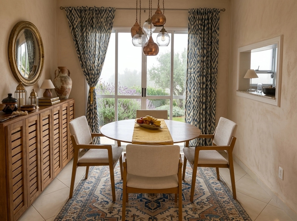 Interior design in Mediterranean style — dining_room by GenRoom AI