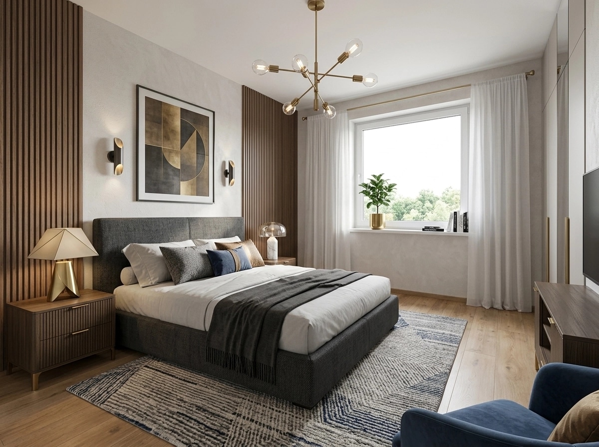 Interior design in Contemporary style — Bedroom by GenRoom AI