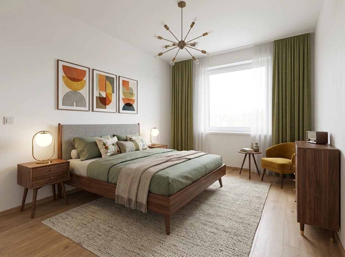 Mid-Century Modern Quarto design — interior photo by GenRoom AI