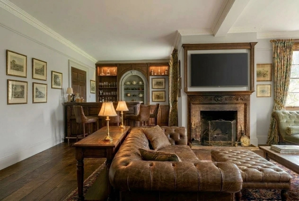 Interior design in British style — Living Room by GenRoom AI