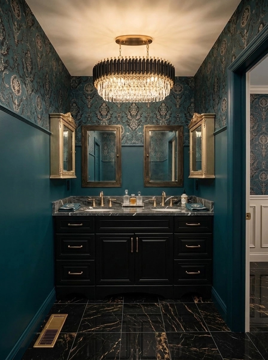 Bathroom interior in Classic style — photo by GenRoom AI