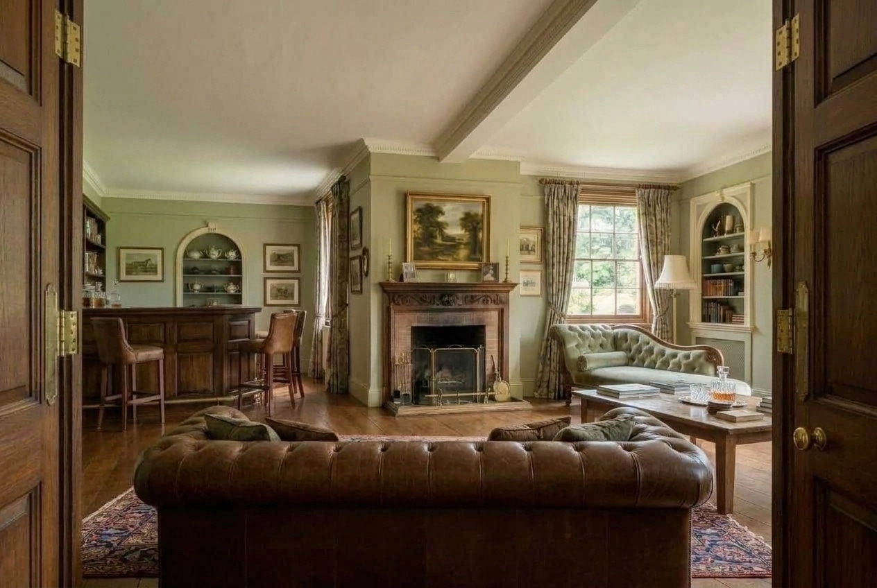 Interior design in British style — Living Room by GenRoom AI
