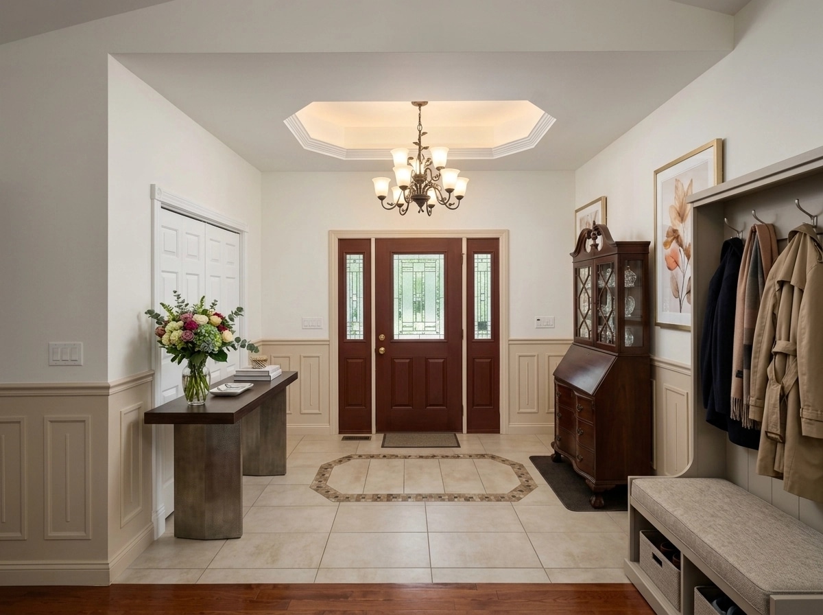 Hallway interior in Transitional style — photo by GenRoom AI
