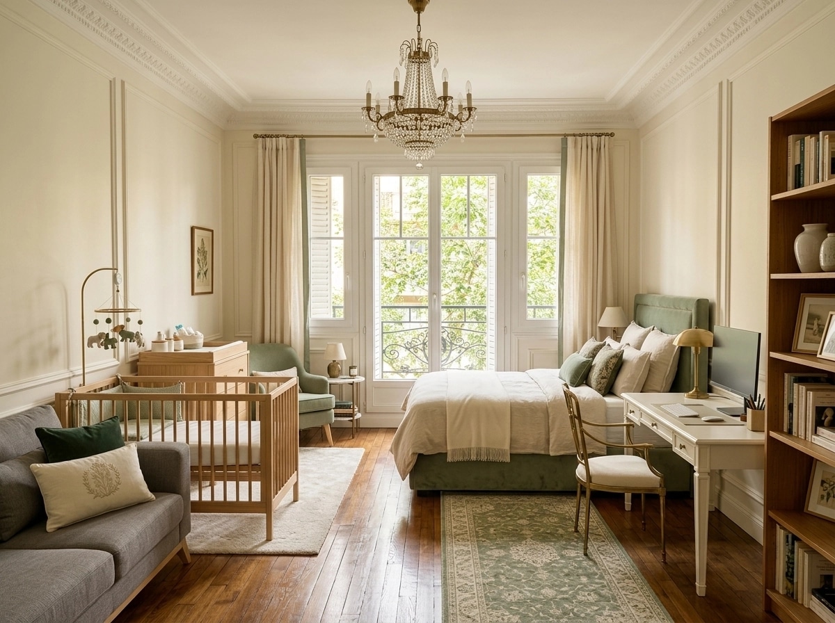 Interior design in French Parisian style — Bedroom by GenRoom AI