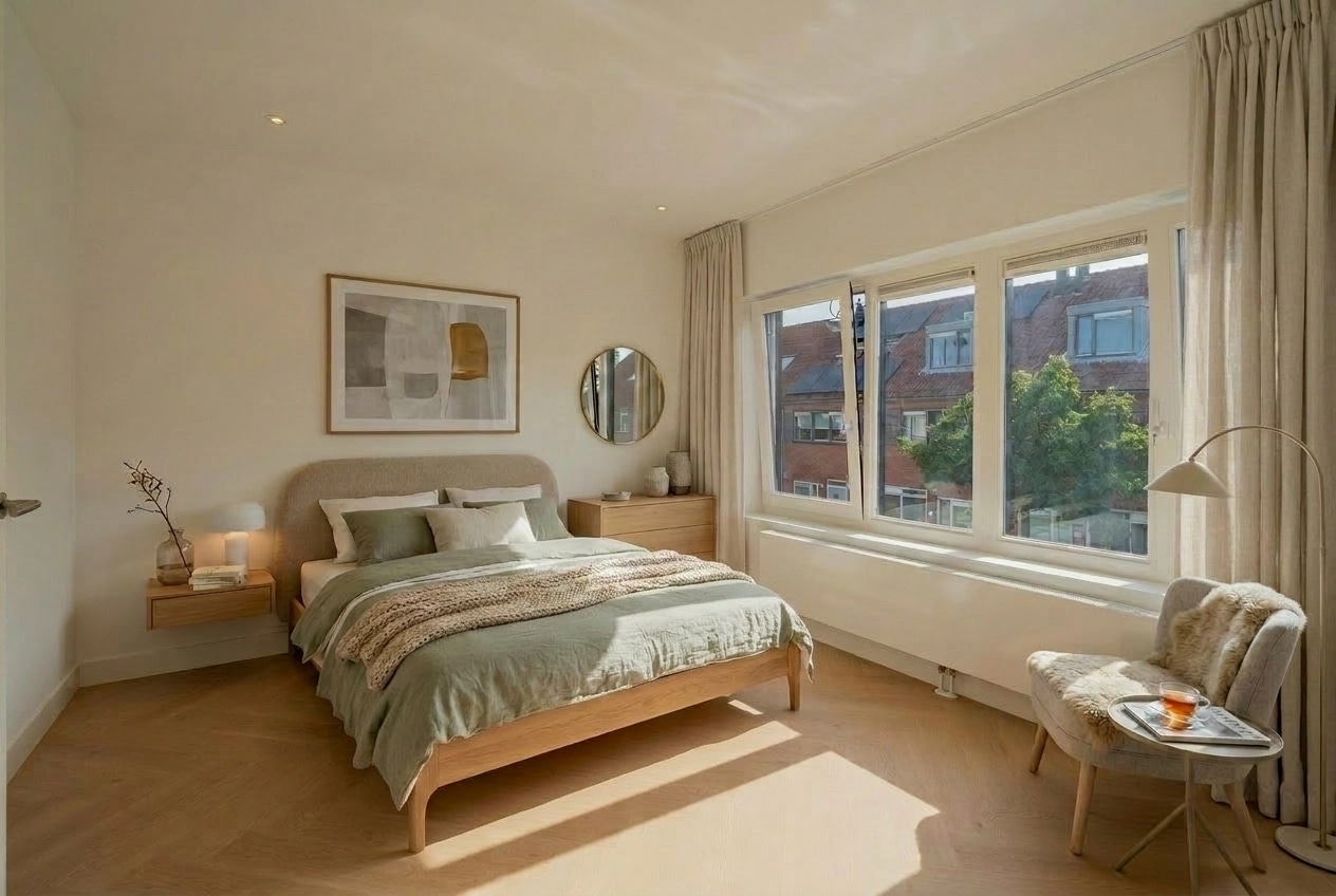 Scandinavian Bedroom design — interior photo by GenRoom AI