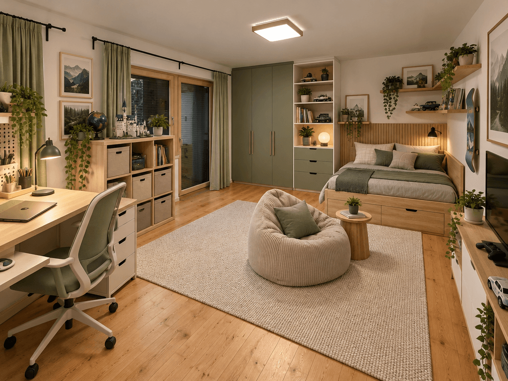 Interior design in Scandinavian style — Kids Room by GenRoom AI