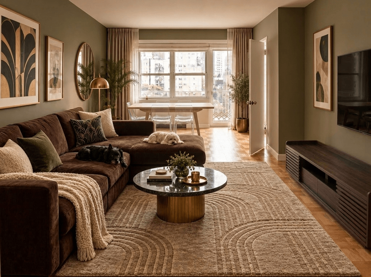 Art Deco Living Room Design: 150 AI Photos