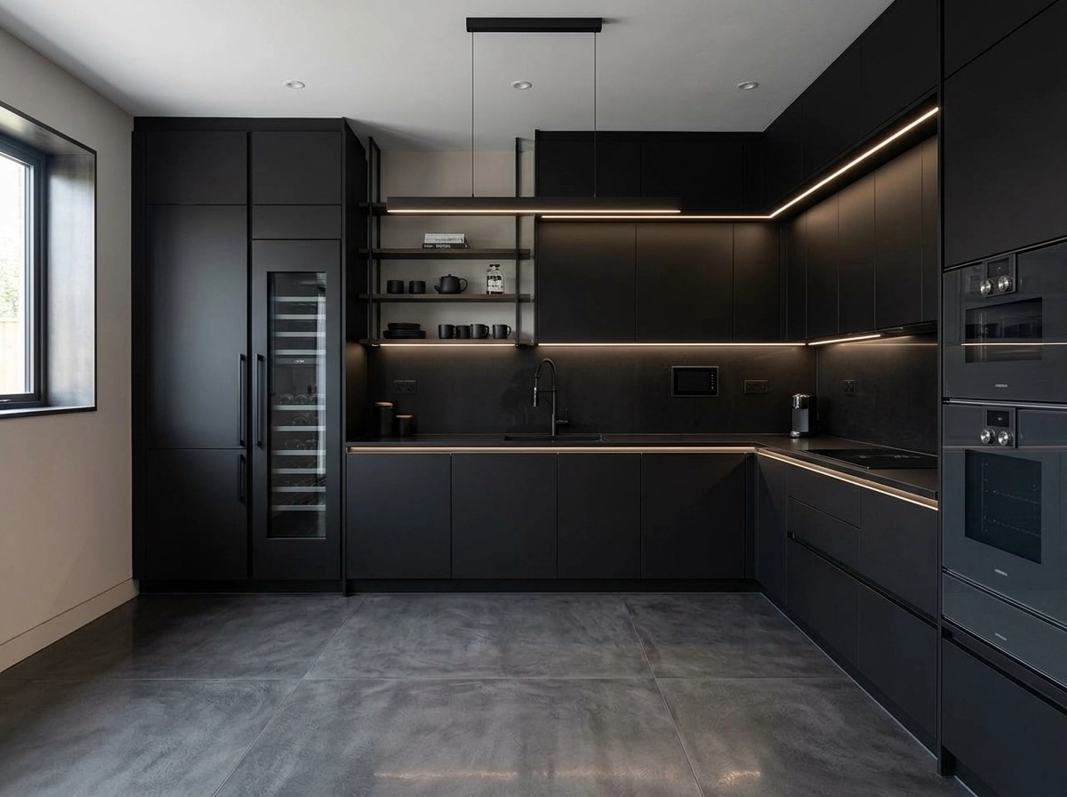 Interior design in Blacktec style — Kitchen by GenRoom AI