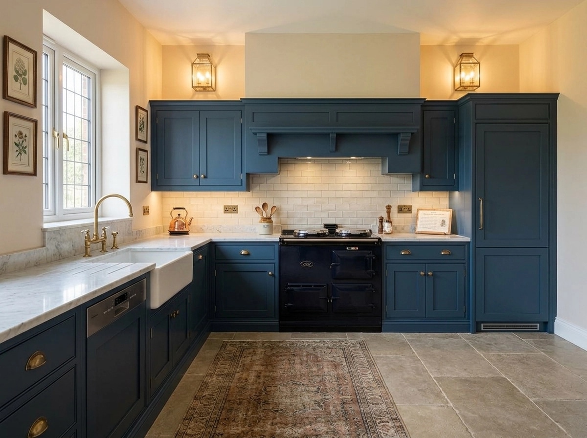 Design d'interni in stile British — Cucina di GenRoom AI