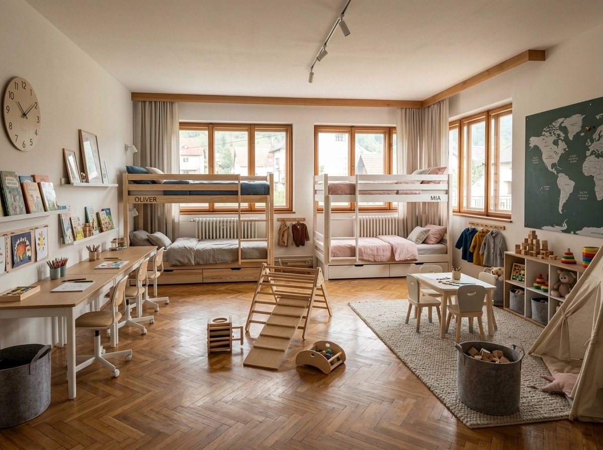 Scandinavian Kids Room design — interior photo by GenRoom AI