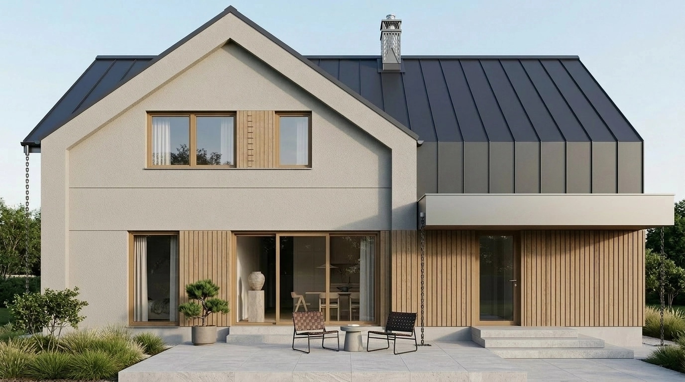 Scandinavian Facade Facade design — facade photo by GenRoom AI