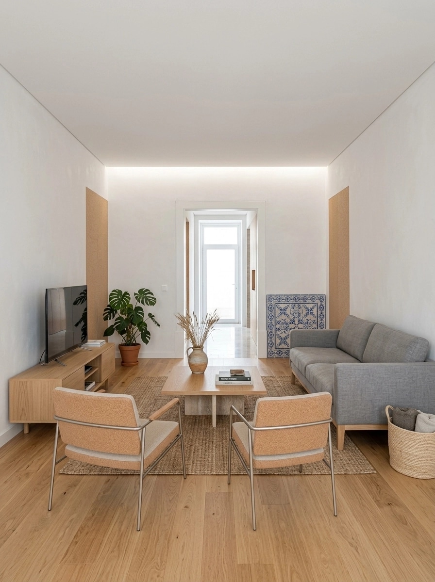 Portuguese Modern Living Room design — interior photo by GenRoom AI
