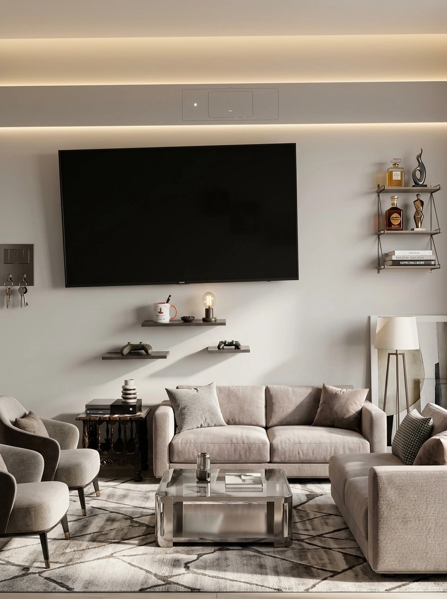 Interior design in Contemporary style — Living Room by GenRoom AI